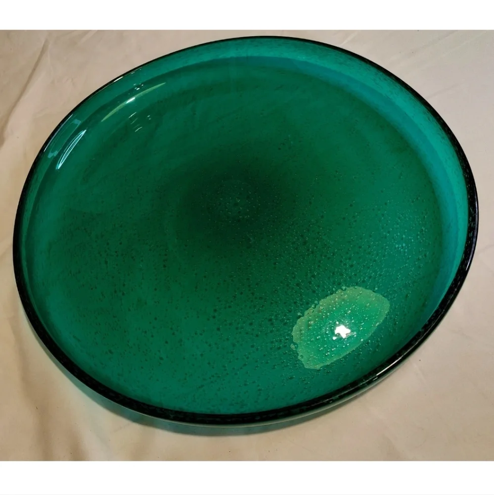 MASSIVE Signed Hadeland Gladverk "Greenland " Platter 1950 Arne Jon Jutrem - Picture 5 of 11